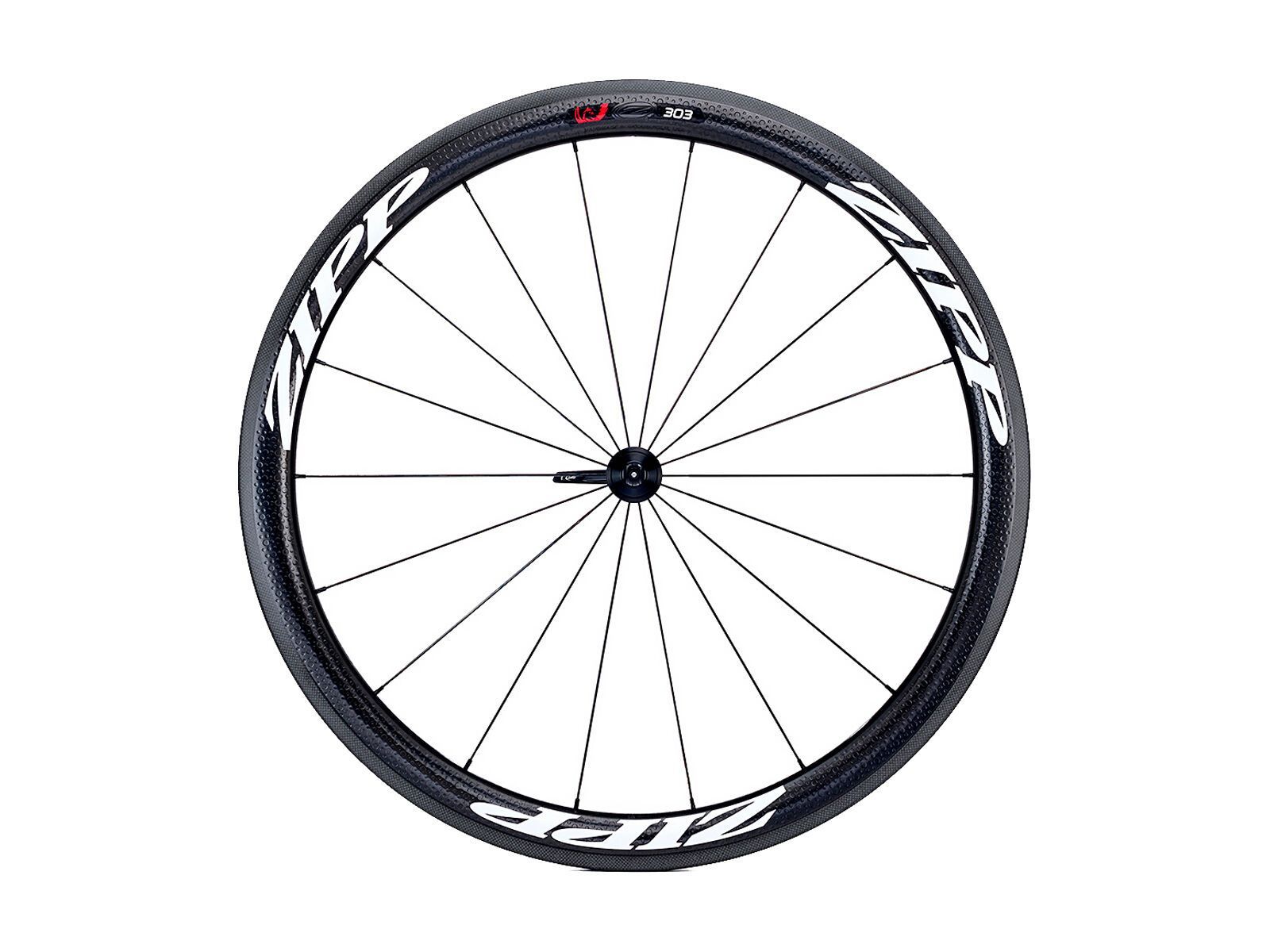Zipp 303 Firecrest Carbon Clincher, schwarz / weiße Aufkleber - Bild 1