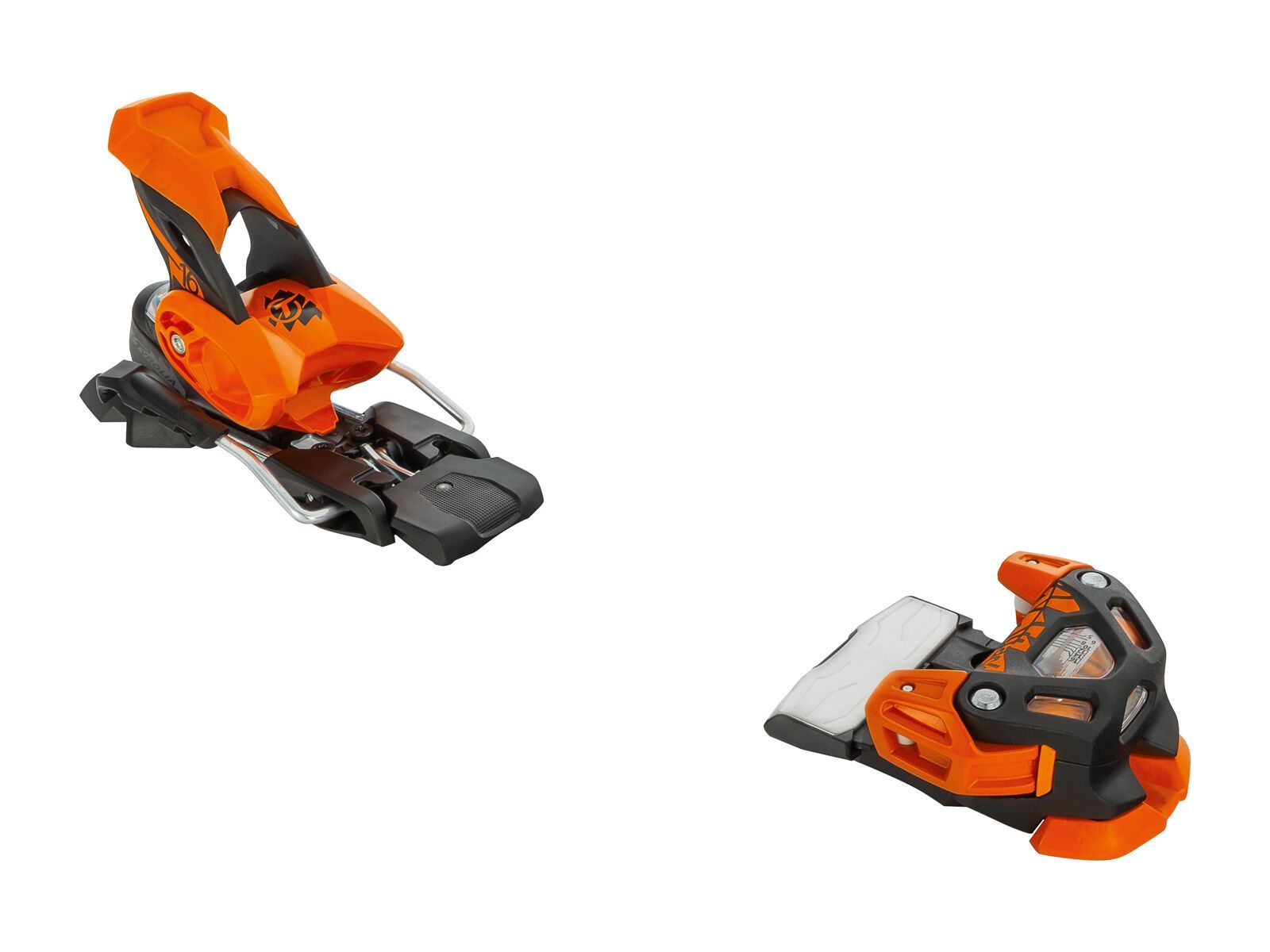 Tyrolia Attack 16 ohne Bremse, solid black flash orange - Bild 2