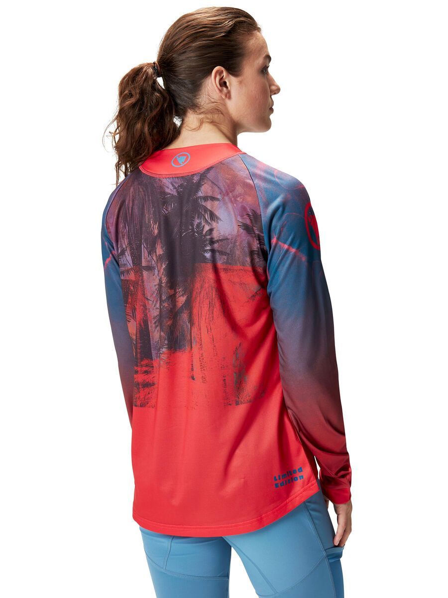 Endura Damen Tropical T-Shirt LTD (Langarm), granatapfel - Bild 5