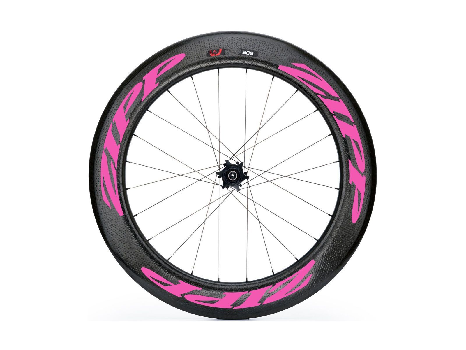 Zipp 808 Firecrest Carbon Clincher Disc-brake, schwarz/pink - Bild 1