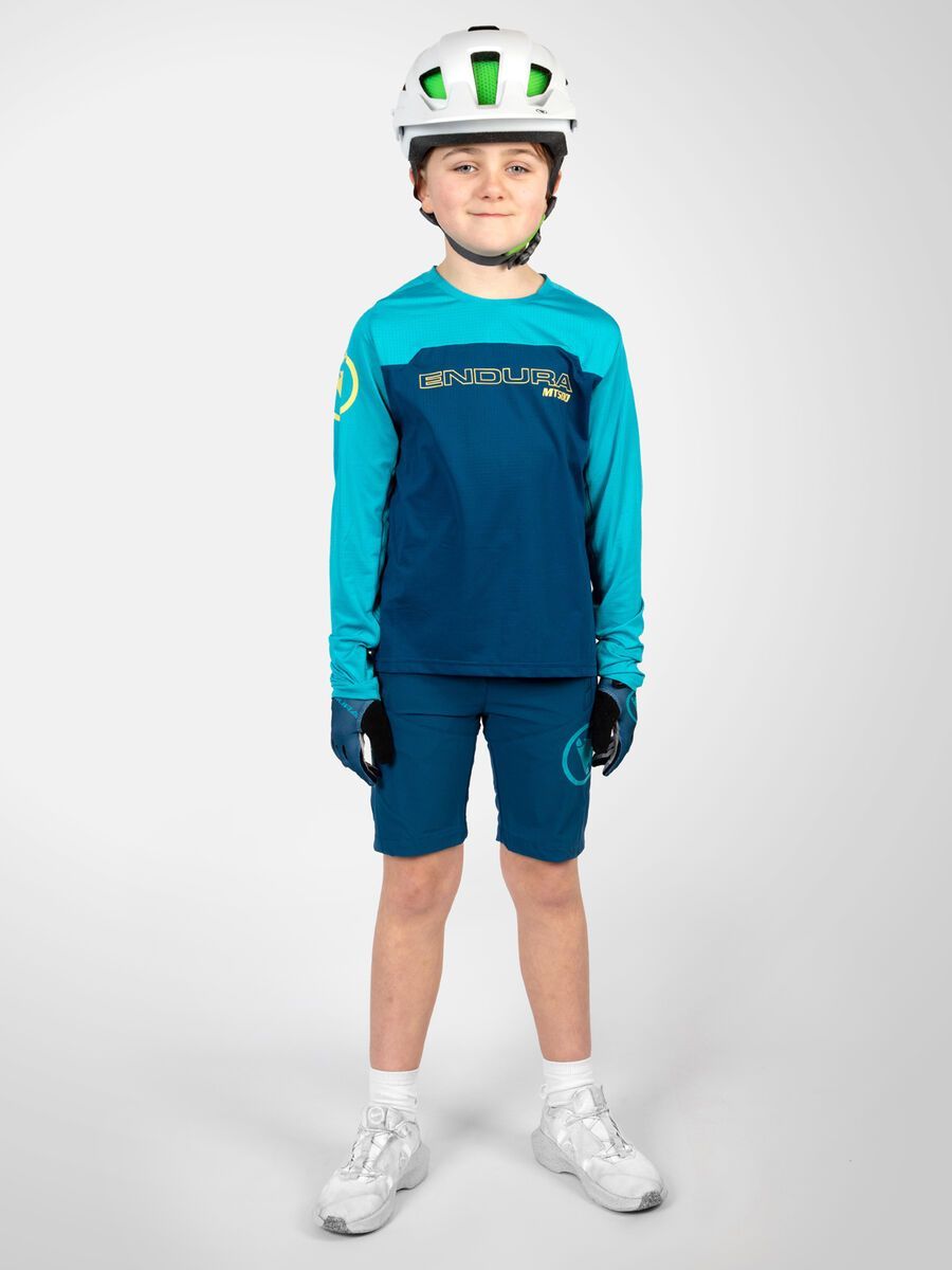 Endura Kinder MT500 Burner Trikot (langarm), blaubeere - Bild 6