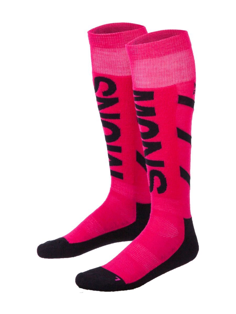 Mons Royale Women's Tech Snow Sock, hot pink navy - Bild 1