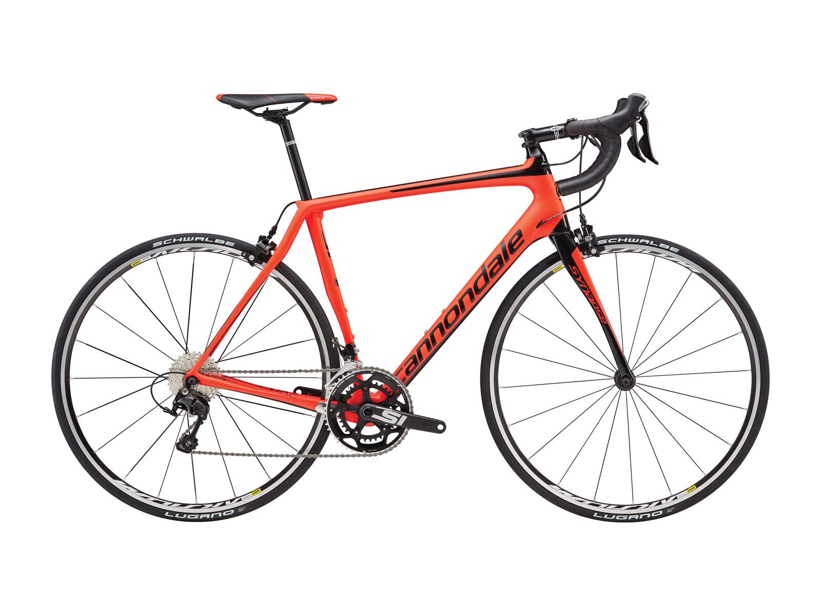 Cannondale Synapse Carbon 105, acid red w/ jet black, matte - Bild 1