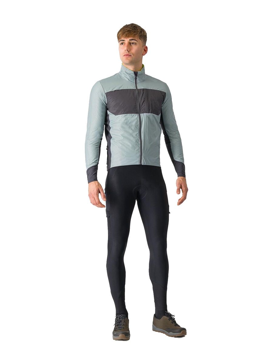 Castelli Unlimited Puffy Jacket, defender green/dark gray-elect