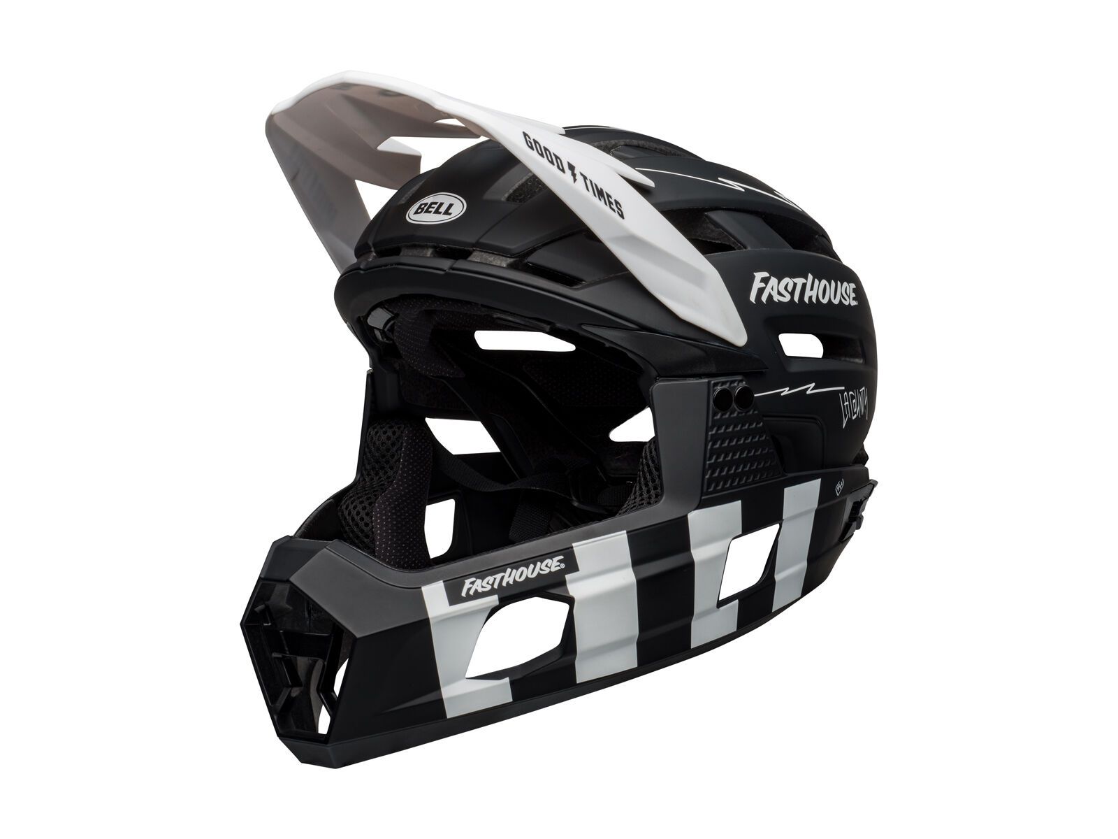 Bell Super Air R Spherical MIPS Fasthouse, matte black/white - Bild 1