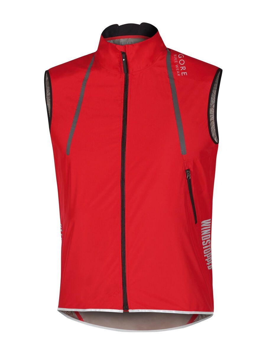 Gore Bike Wear Oxygen Windstopper Active Shell Light Weste, red - Bild 1