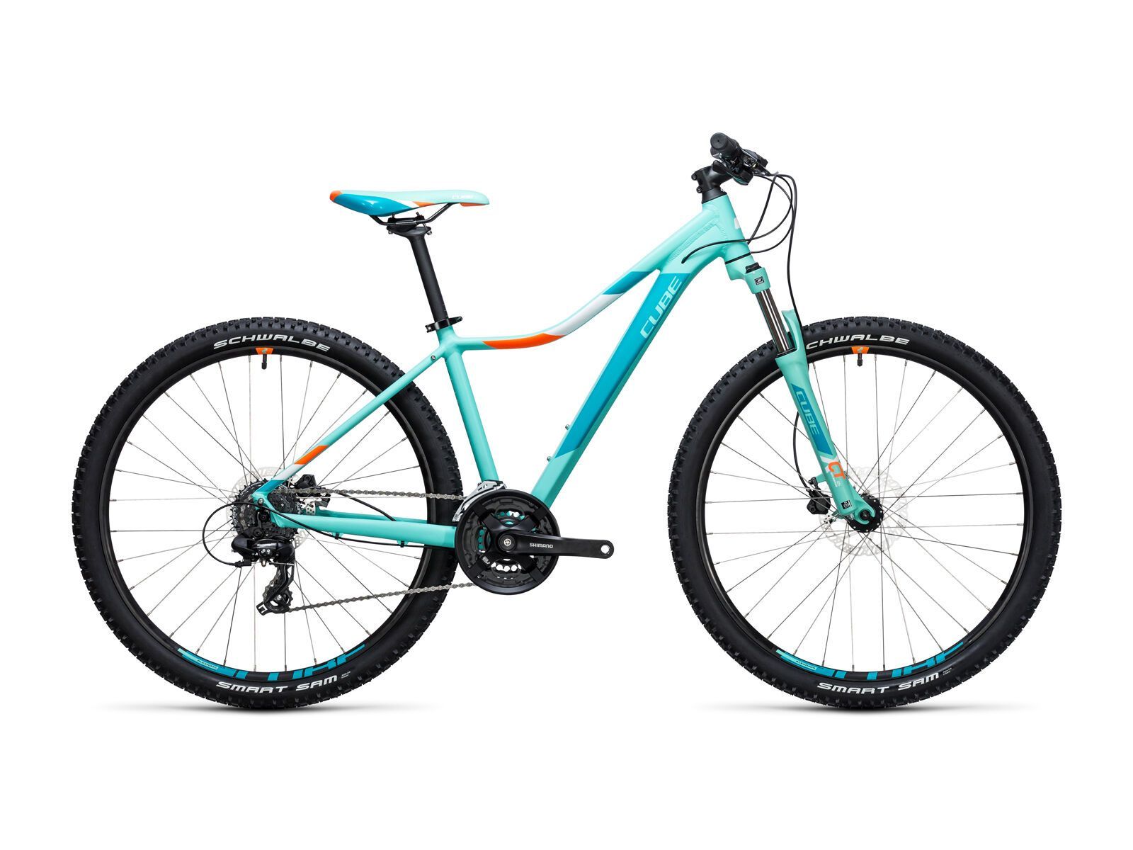 Cube Access WLS Disc 27.5, mint´n´flashorange - Bild 1