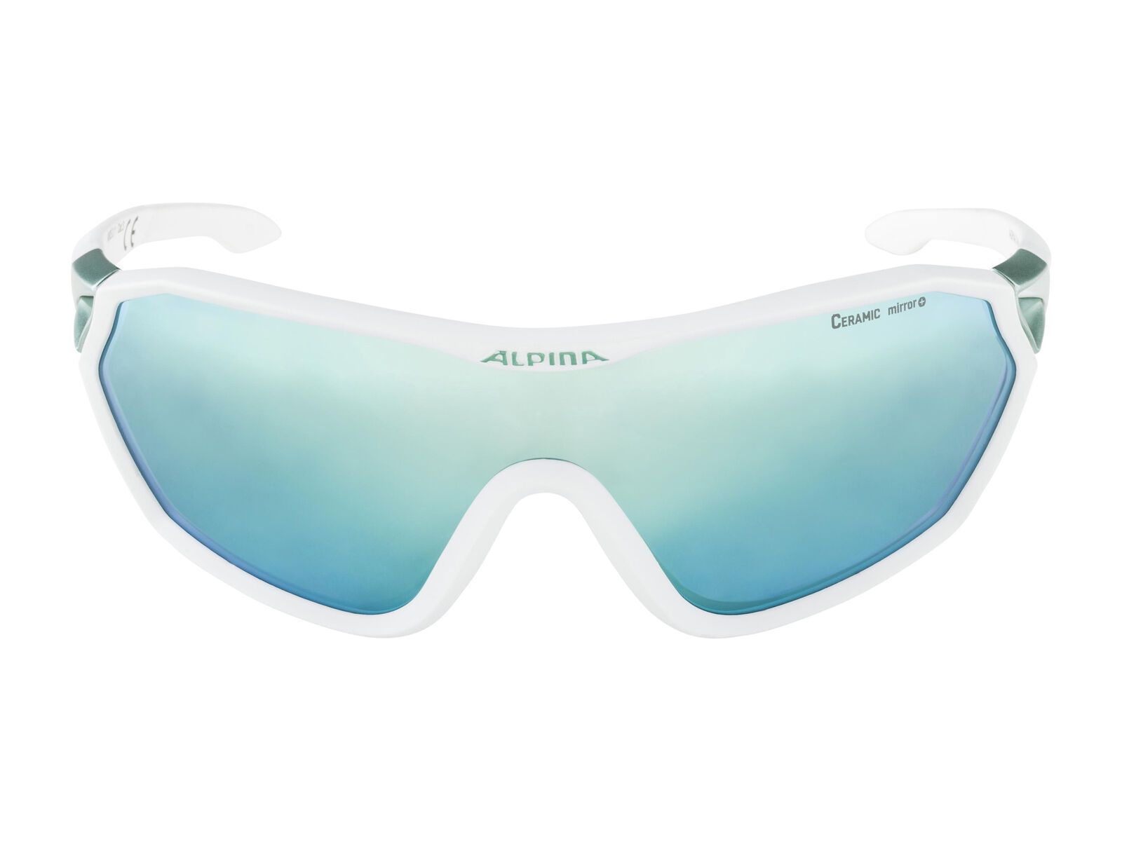 Alpina S-Way CM+, white matt-pistachio/Lens: ceramic mirror emerald - Bild 3