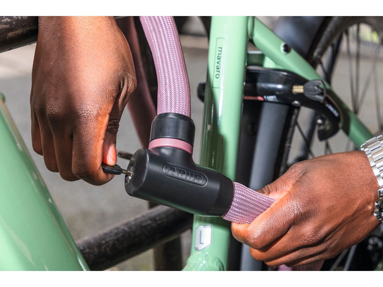 Abus Goose Lock 4204K/110, rosemauve - Bild 2