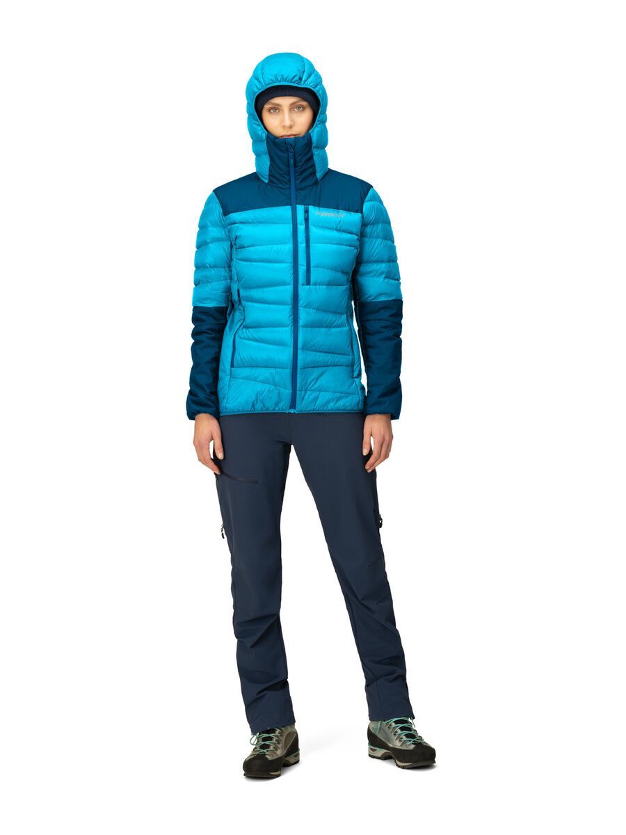 Norrona falketind down750 Hood W's, aquarius/mykonos blue - Bild 3