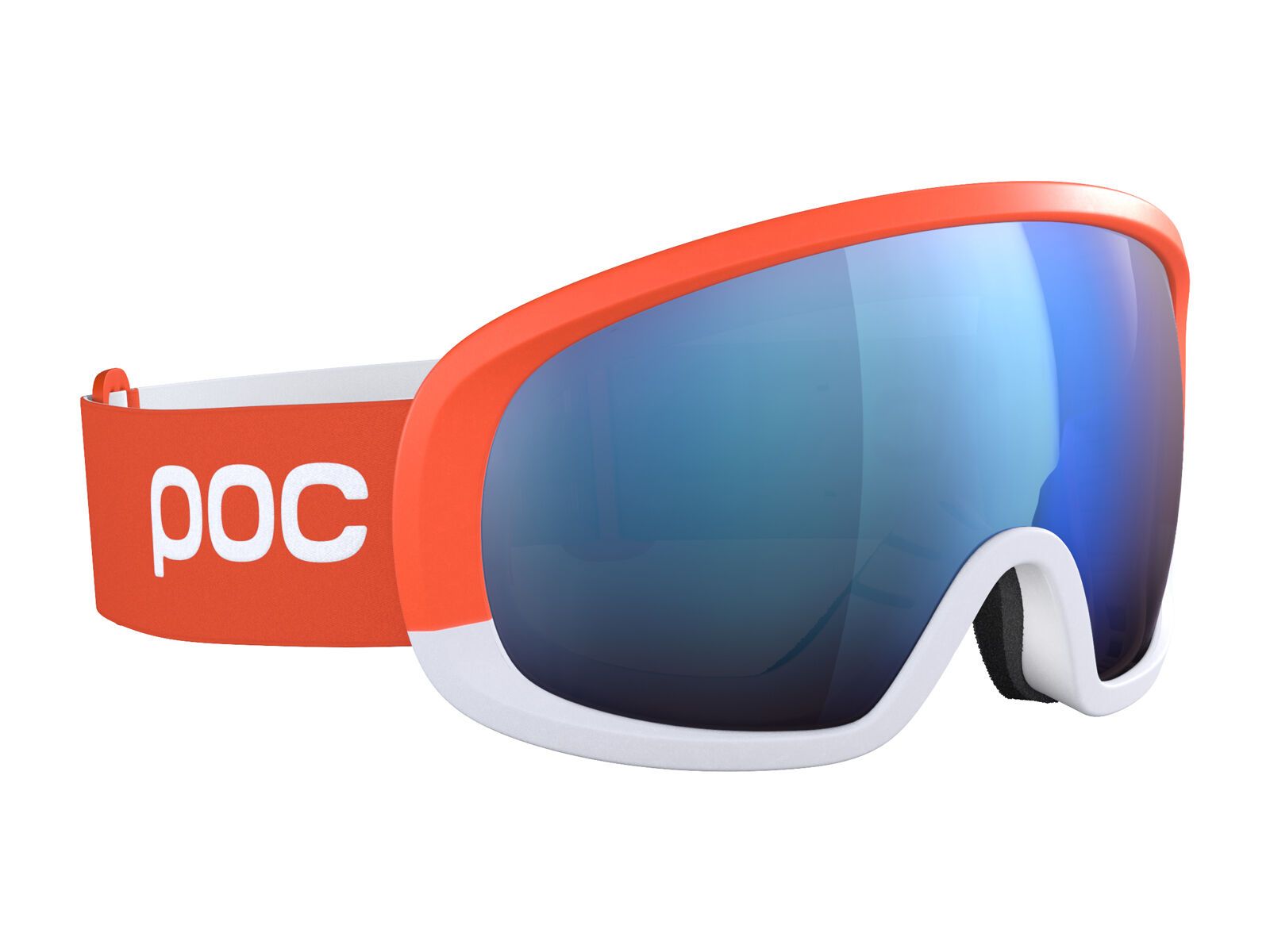 POC Fovea Mid Race Clarity Hi. Int. Partly Sunny Blue, zink orange/hydrog. white - Bild 3
