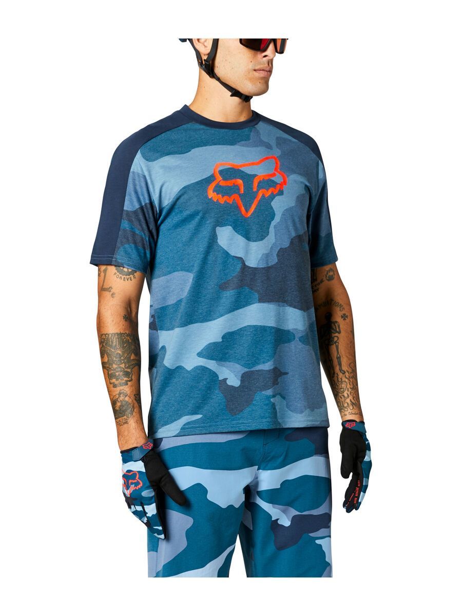 Fox Ranger Drirelease SS Jersey, blue camo - Bild 1