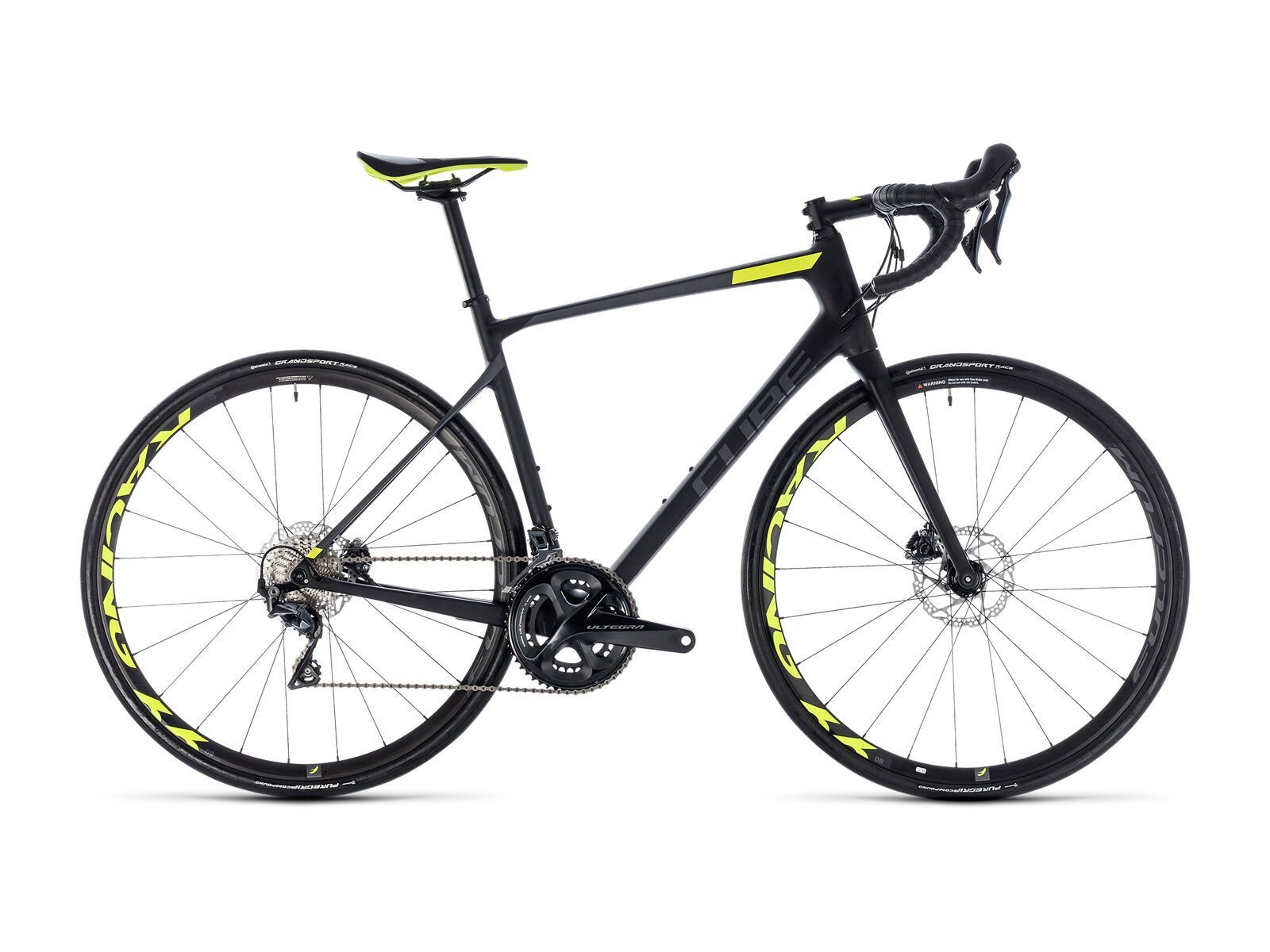 Cube Attain GTC SLT Disc, carbon´n´flashyellow - Bild 1