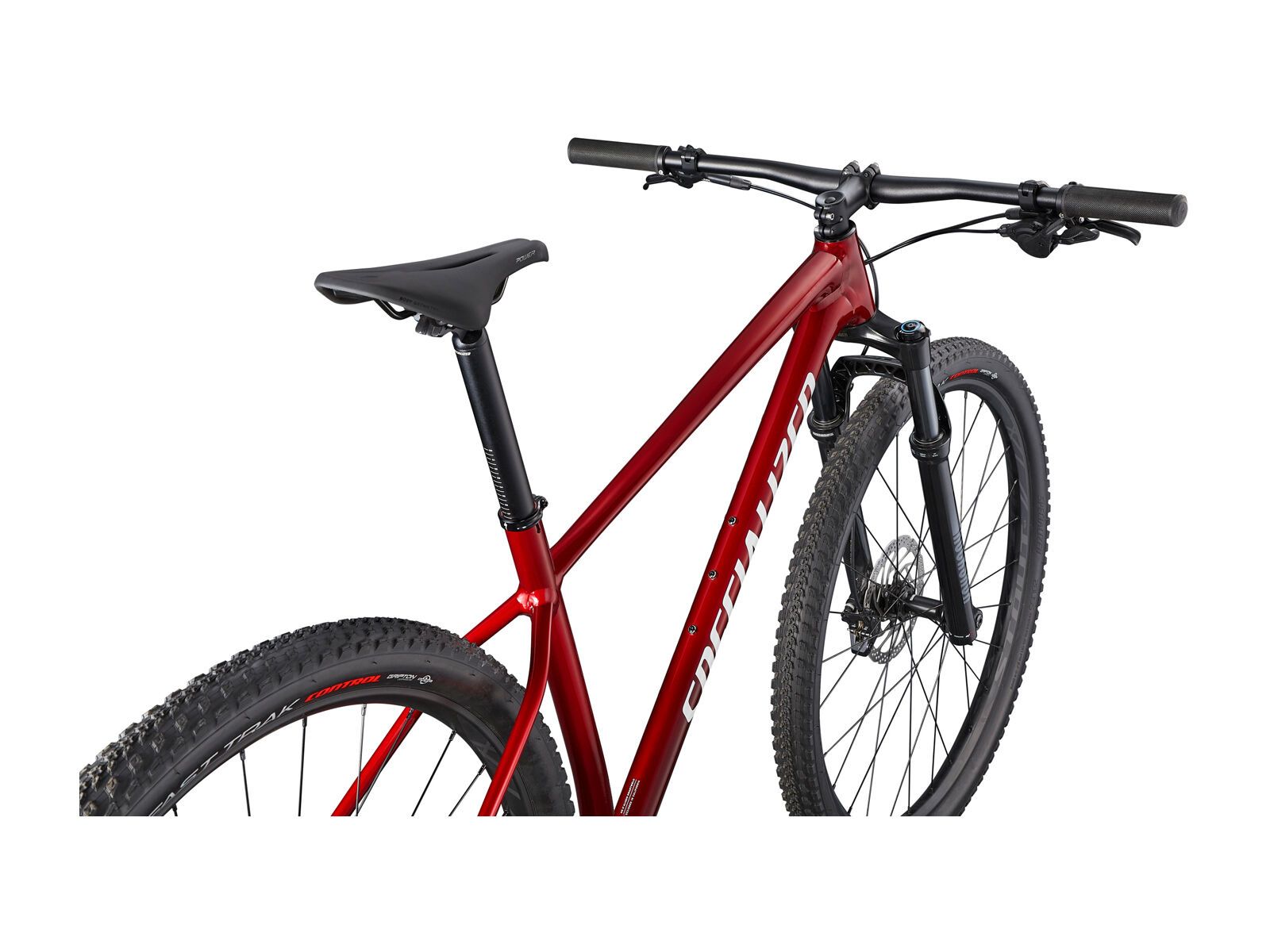 Specialized Chisel Comp, red tint carbon/brushed/white - Bild 4