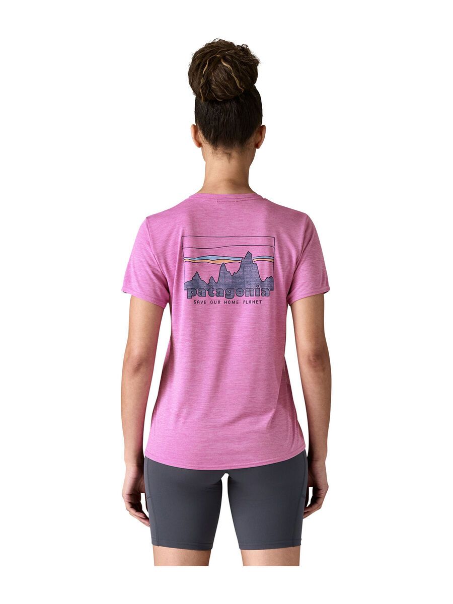 Patagonia Women's Cap Cool Daily Graphic Shirt 73 Skyline, brisk purple x-dye - Bild 4