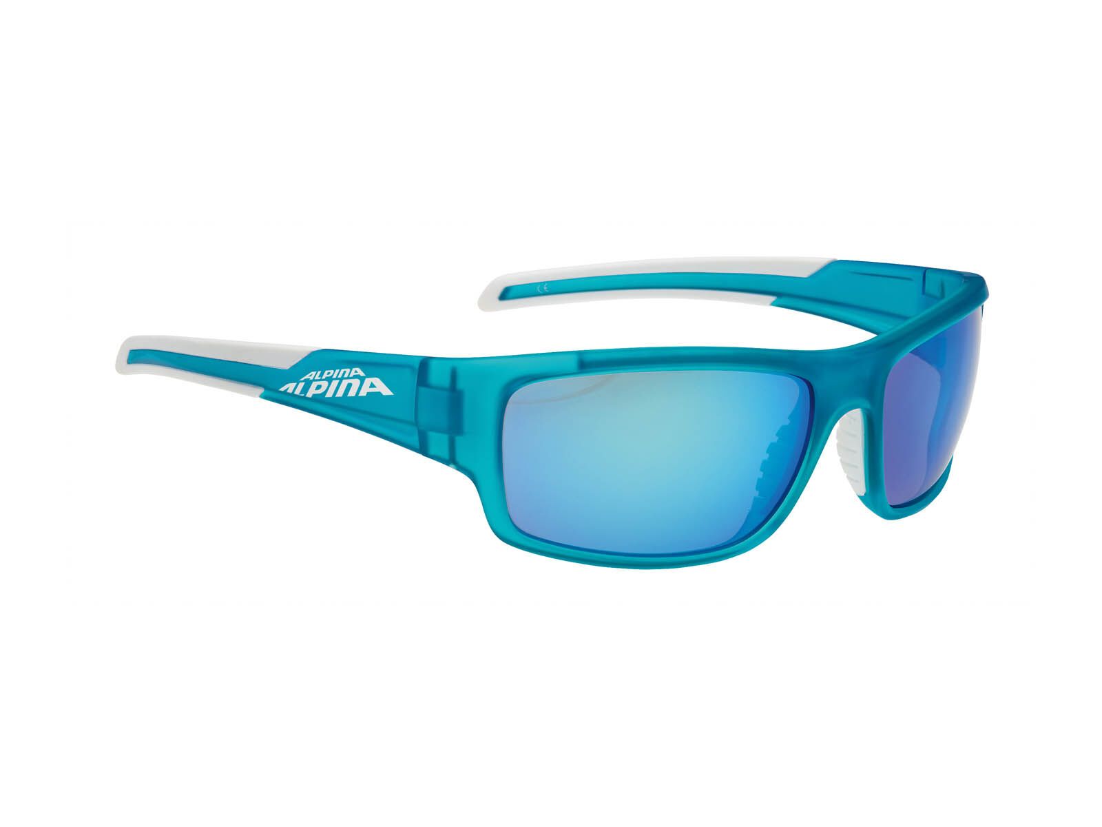 Alpina Testido, blue matt white/Lens: ceramic mirror Blue - Bild 1