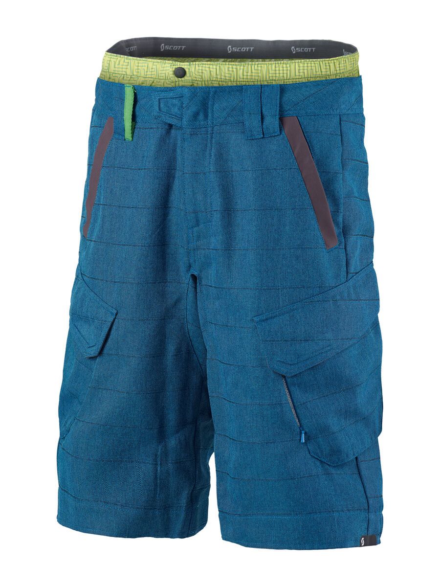 Scott Trail 40 ls/fit Shorts, mykonos blue/classic green - Bild 1