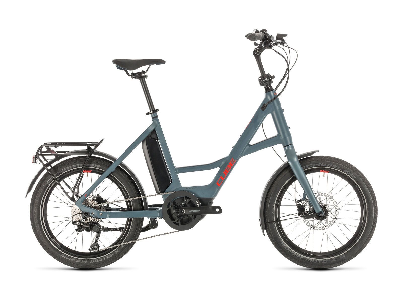 Cube Compact Sport Hybrid, blue´n´red - Bild 1