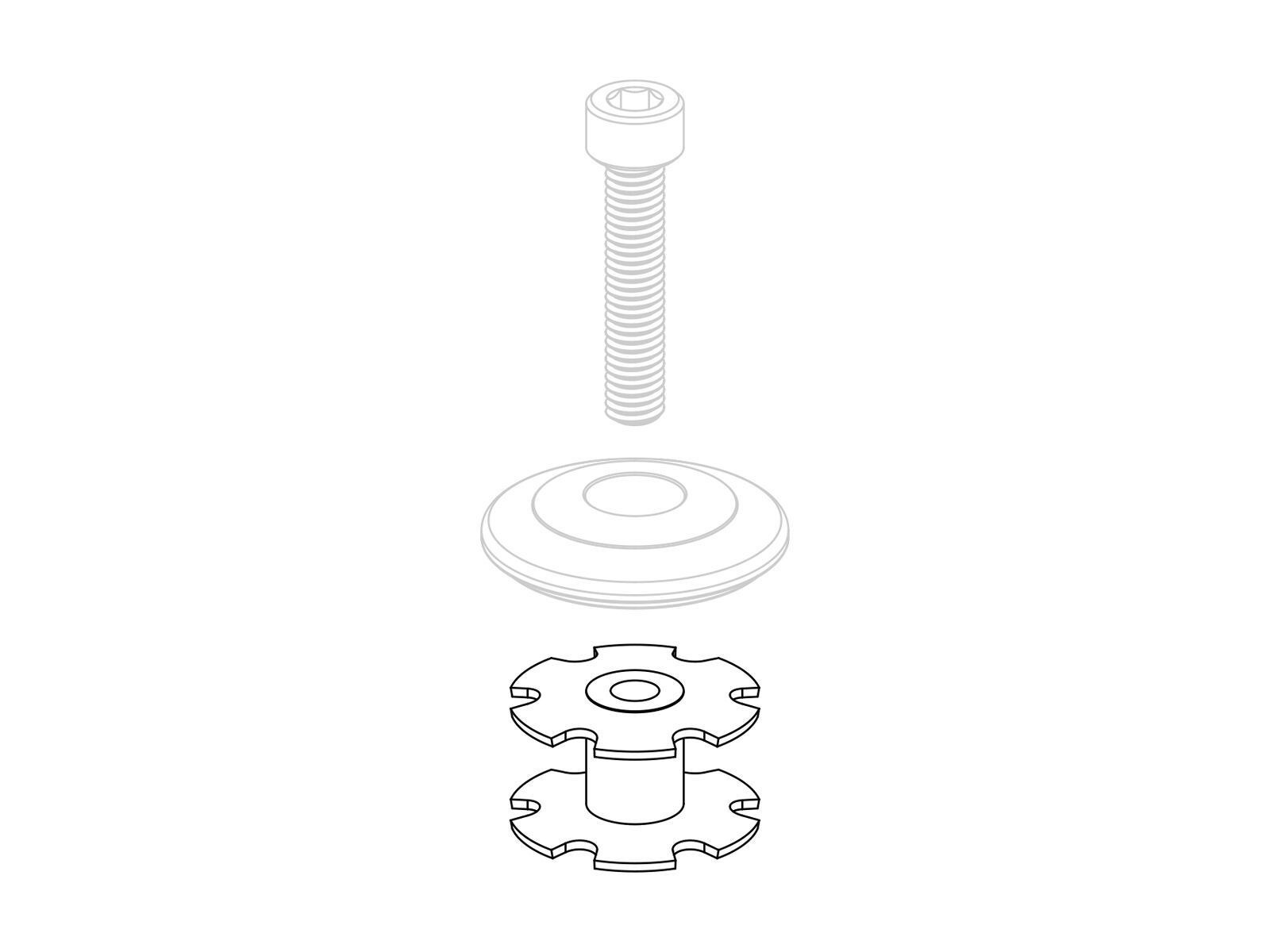Chris King Star-Nut - 1 1/8 Zoll - Bild 1