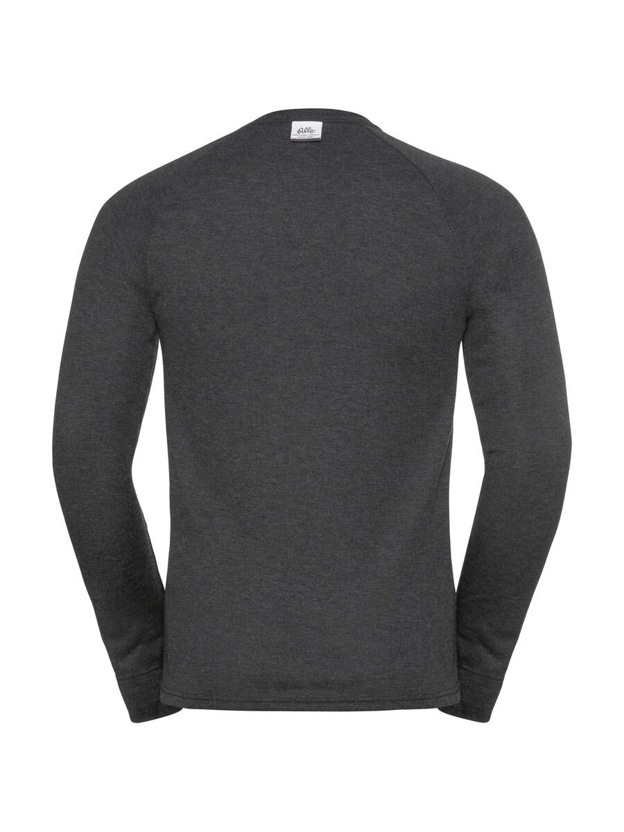 Odlo Men's Active Warm Originals Eco Baselayer Top, dark grey melange - Bild 2