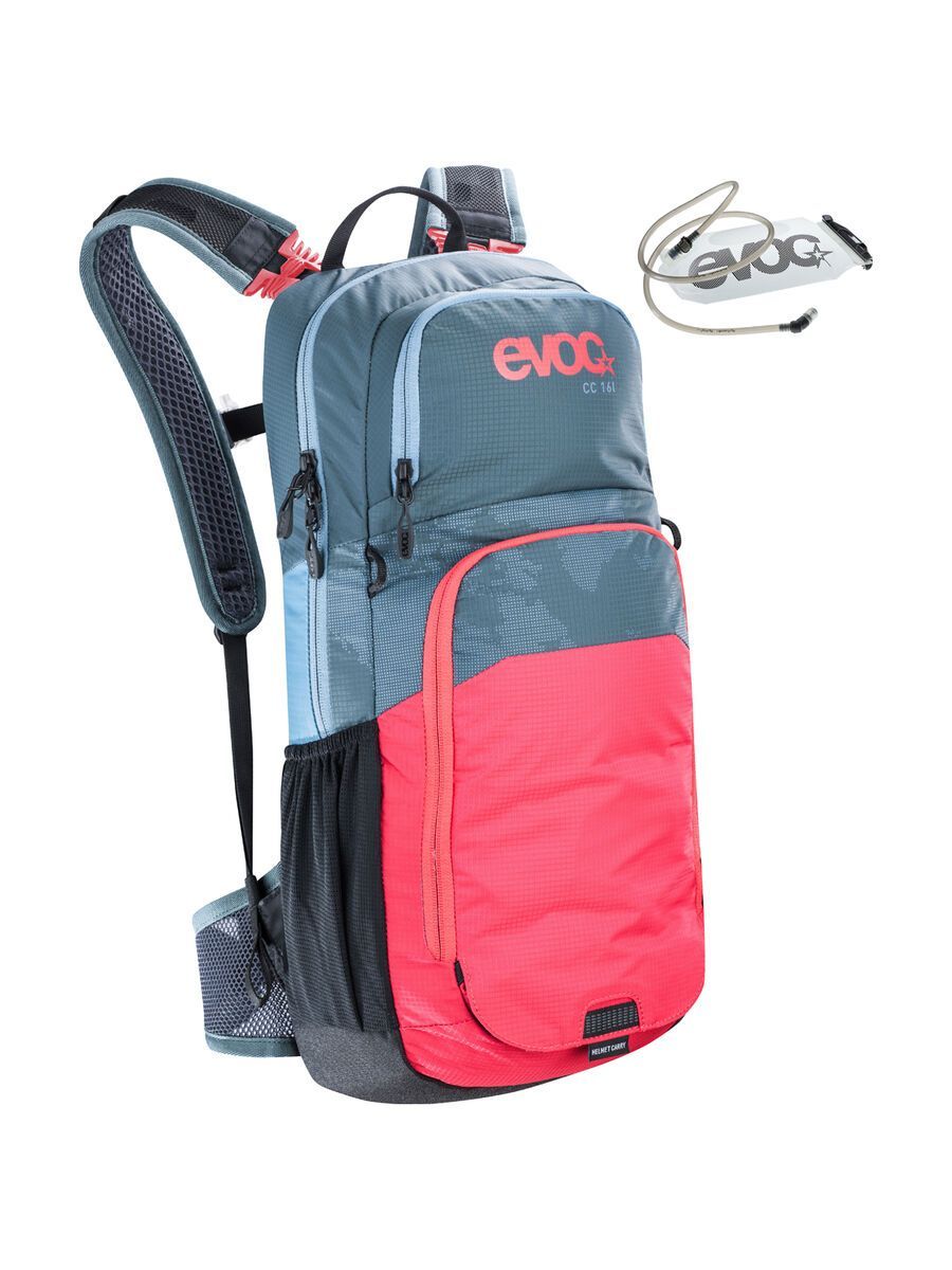 Evoc CC 16l + Hydration Bladder 2l, slate-red - Bild 1