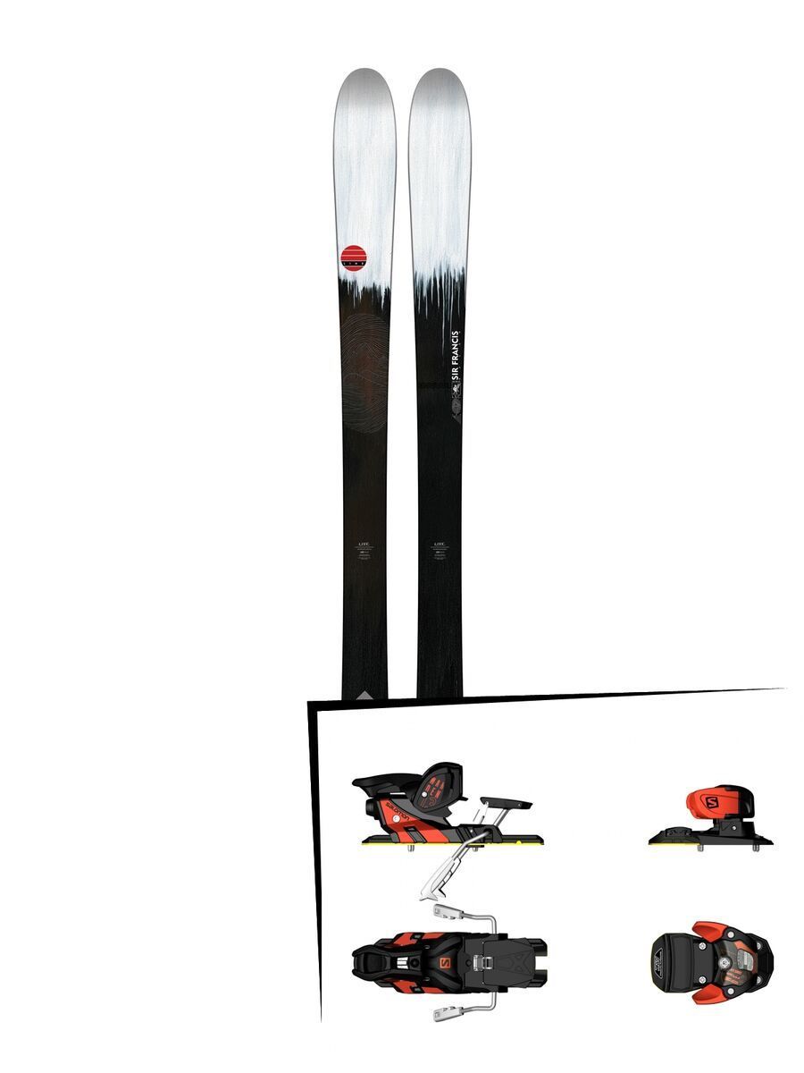 Set: Line Sir Francis Bacon 2018 + Salomon Warden MNC 13 white/black/orange - Bild 1