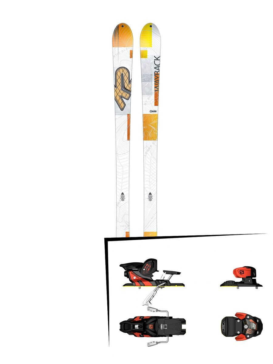 K2 SKI Set: Wayback 82 2016 + Salomon Warden MNC 13 - Bild 1