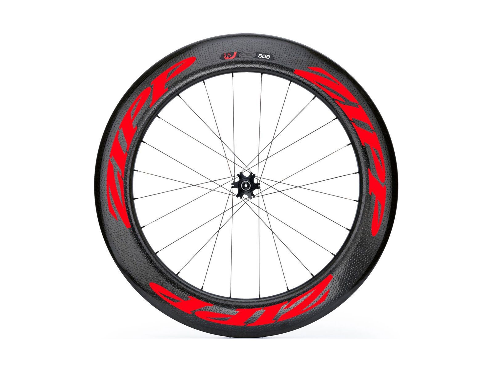Zipp 808 Firecrest Tubular Disc-brake, schwarz/rot - Bild 1
