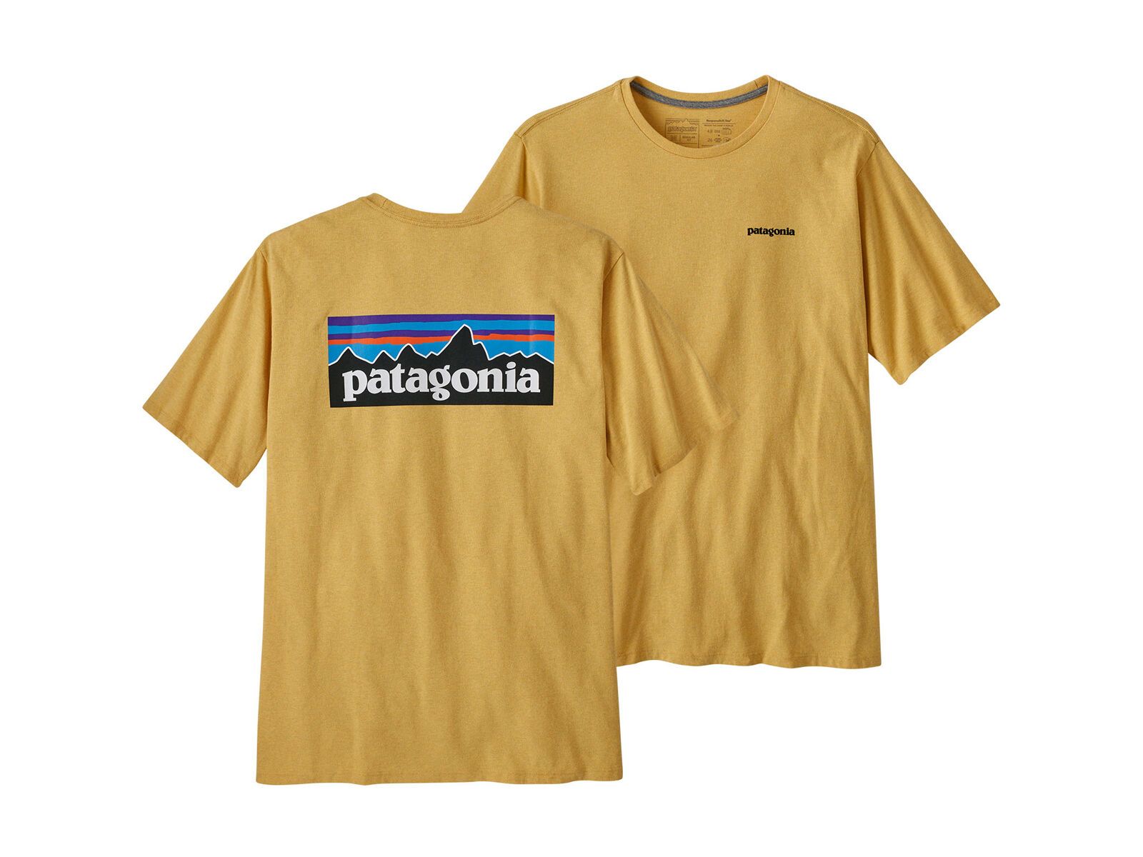 Patagonia Men's P-6 Logo Responsibili-Tee, surfboard yellow - Bild 1