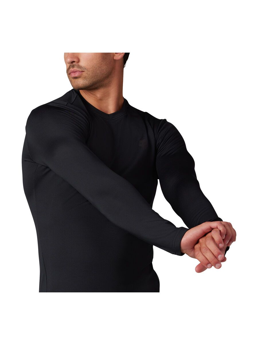 Fox Tecbase Fire LS Shirt, black - Bild 5