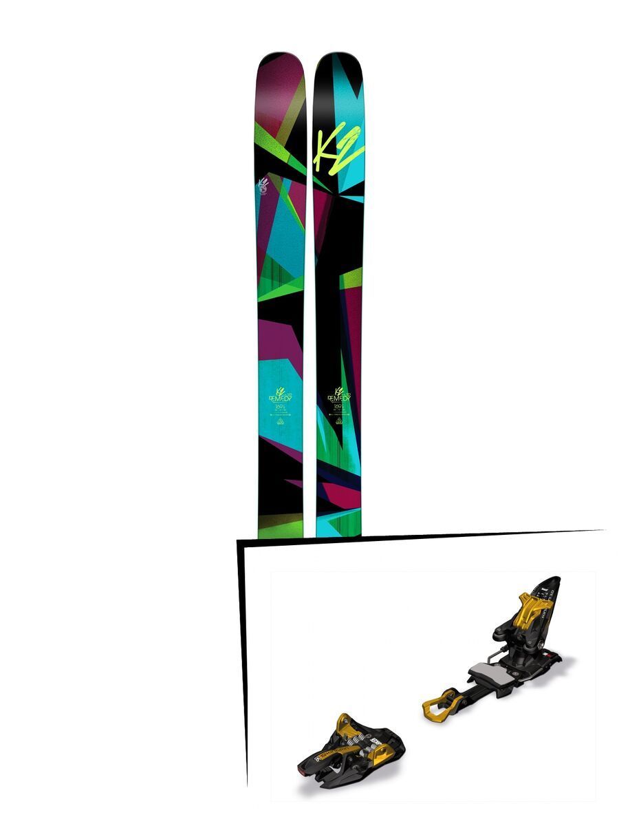 K2 SKI Set: Remedy 112 2016 + Marker Kingpin 10 - Bild 1