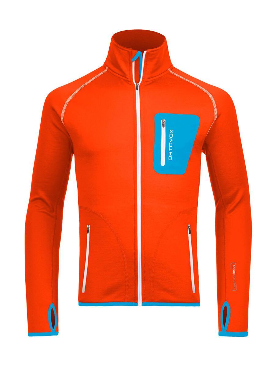 Ortovox Fleece Merino Jacket, crazy orange - Bild 1