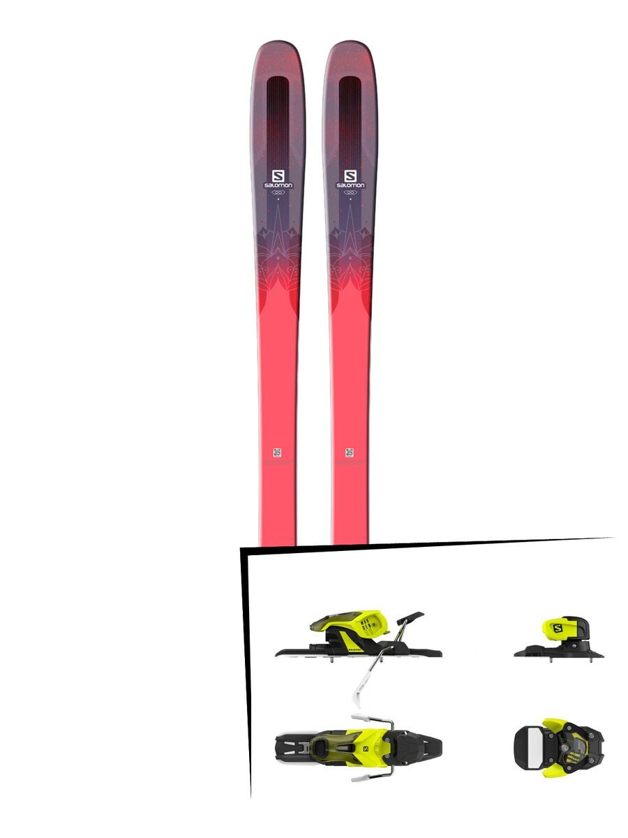 Set: Salomon QST Myriad 85 2018 + Salomon Warden 11 yellow/black - Bild 1