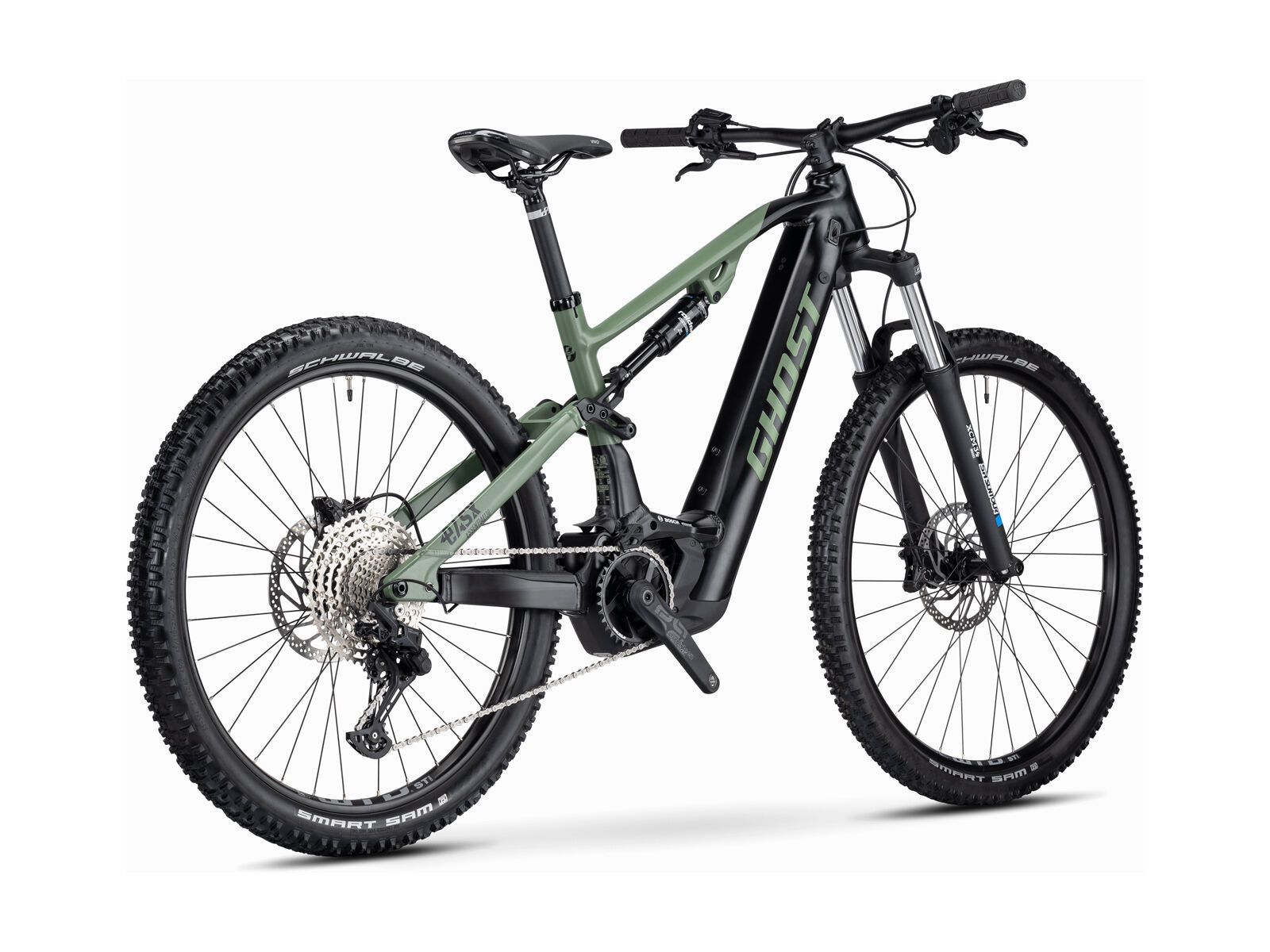 Ghost E-ASX 130 Essential AL, black/light kaki - matt - Bild 8