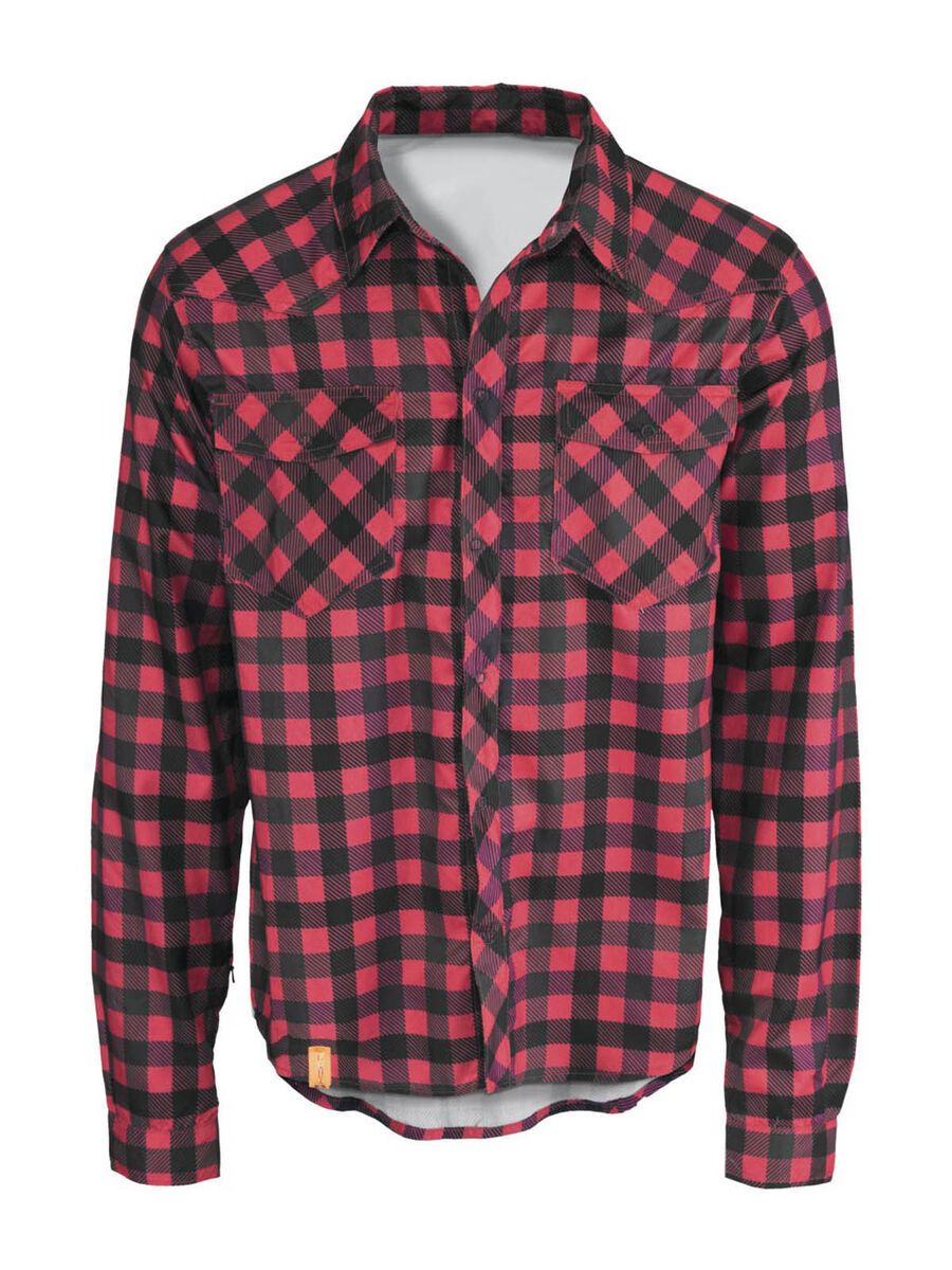 Scott Shirt Button Roarban l/sl, red/dark purple - Bild 1