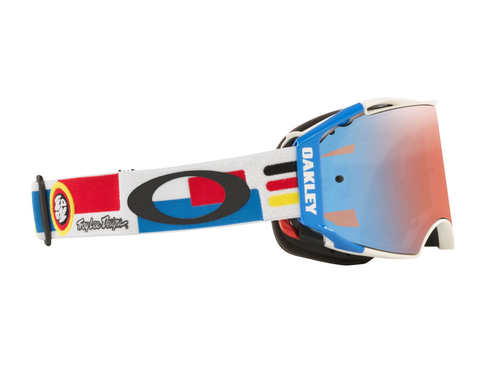 Oakley Airbrake MTB Troy Lee Designs - Prizm MX Sapphire Iridium, white dropin - Bild 10