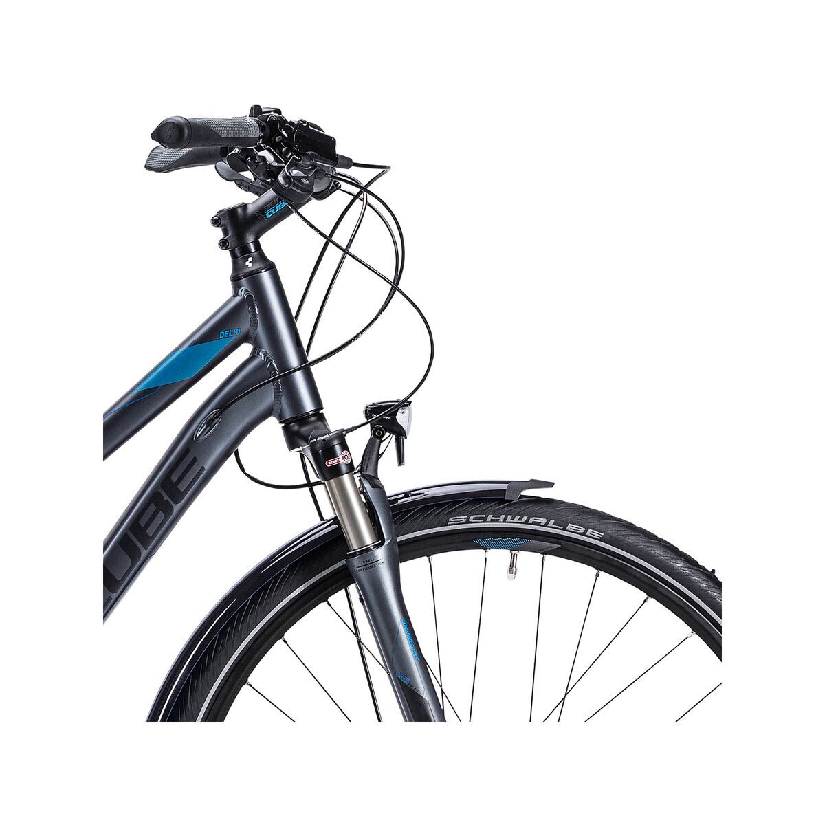 Cube Delhi EXC Trapeze, anthrazit blue black - Bild 5