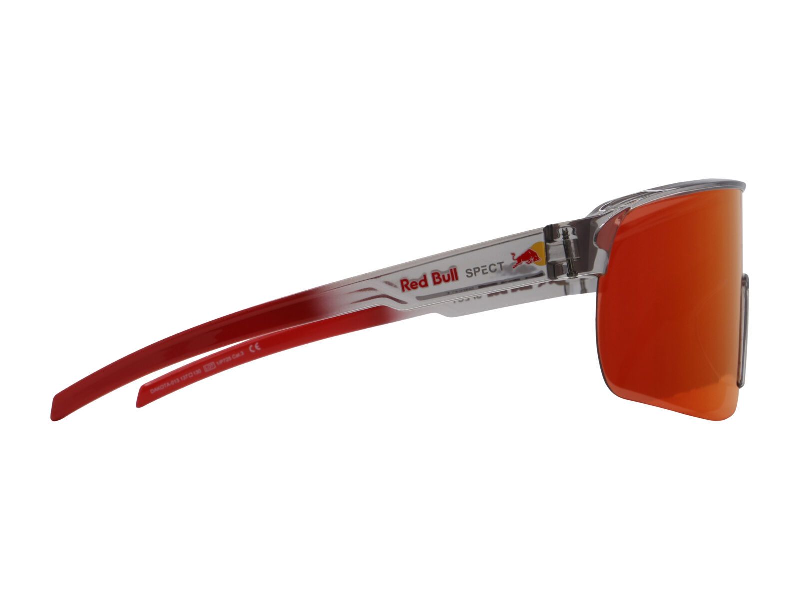 Red Bull Spect Eyewear Dakota, Brown/Red-Orange Mirror / shiny x’tal light grey - Bild 2