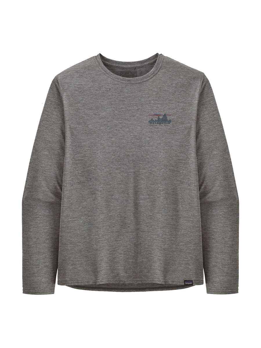 Patagonia Men's Long-Sleeved Capilene Cool Daily Graphic Shirt '73 Skyline, feather grey - Bild 1