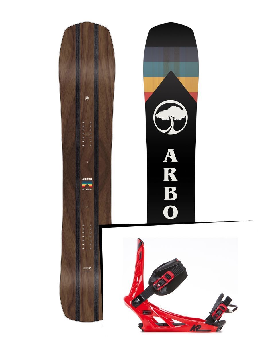 Set: Arbor A-Frame 2019 + K2 Indy red - Bild 1
