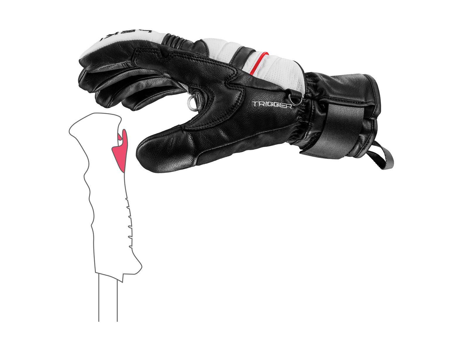 Leki Epicon Prime TR, white/black/red - Bild 6