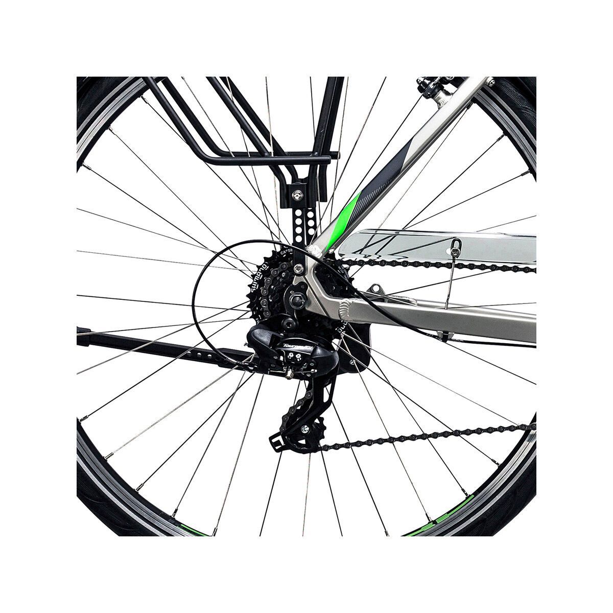 Cube Touring Trapeze, silver´n´flashgreen - Bild 4