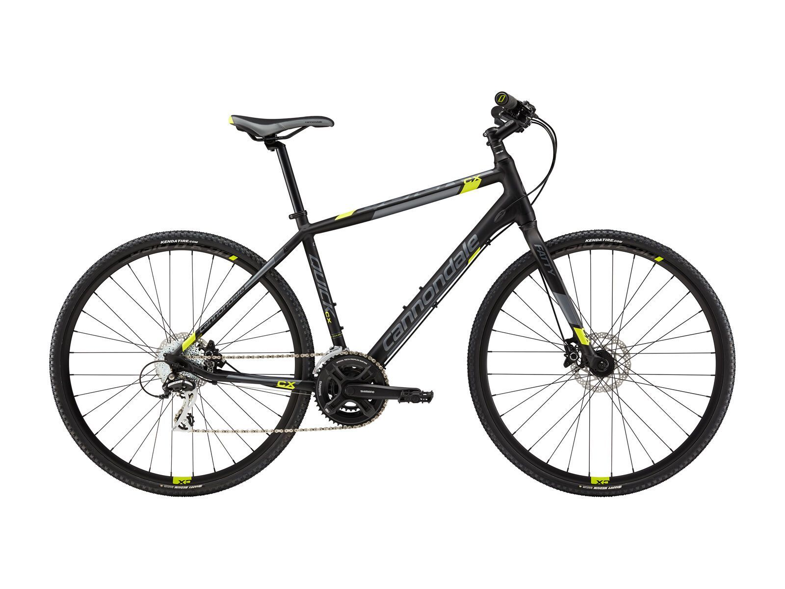 Cannondale Quick CX 4, jet black with charcoal grey and neon spring, matte - Bild 1