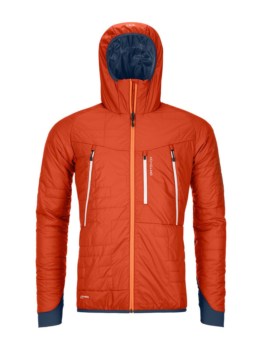 Ortovox Swisswool Piz Boè Jacket M, desert orange - Bild 1