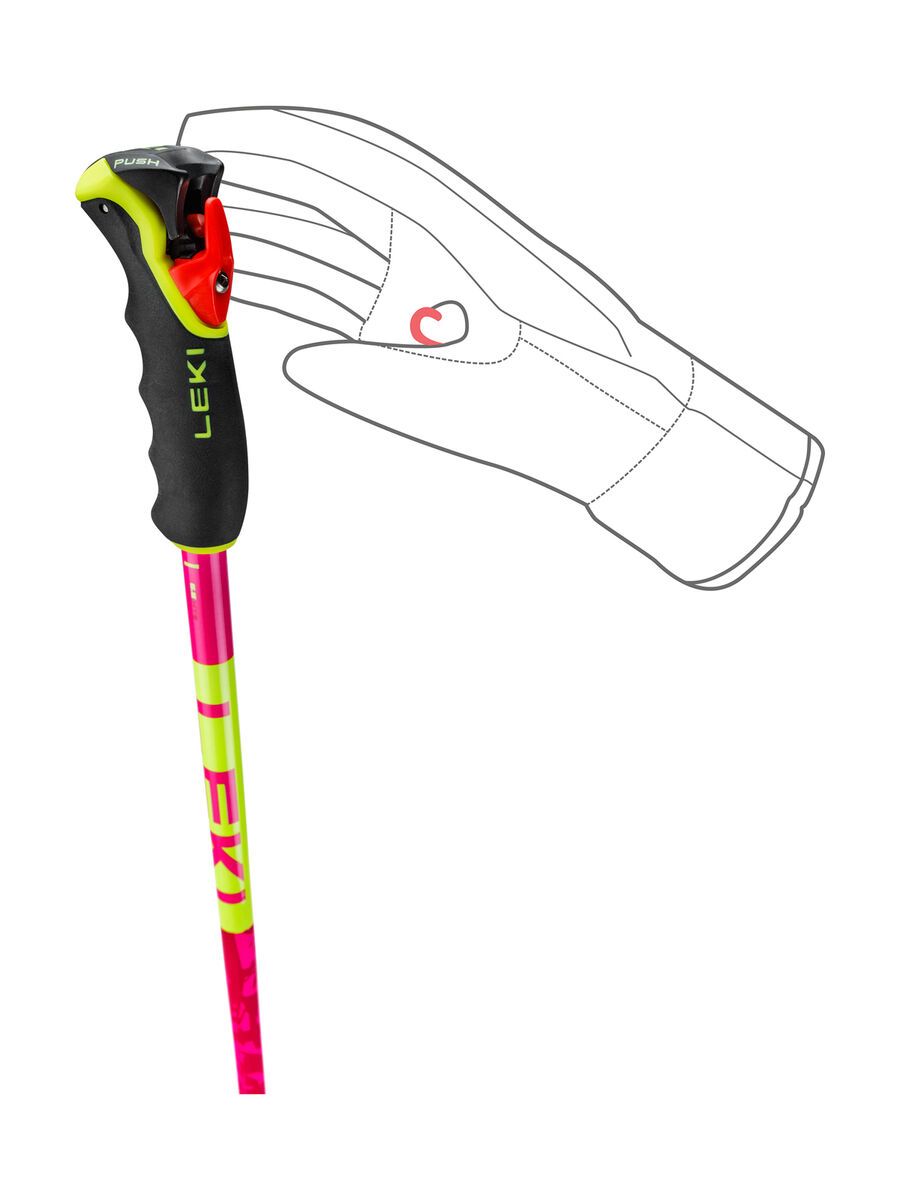 Leki Spitfire Vario 3D, neonmagenta/neonyellow/berry - Bild 4