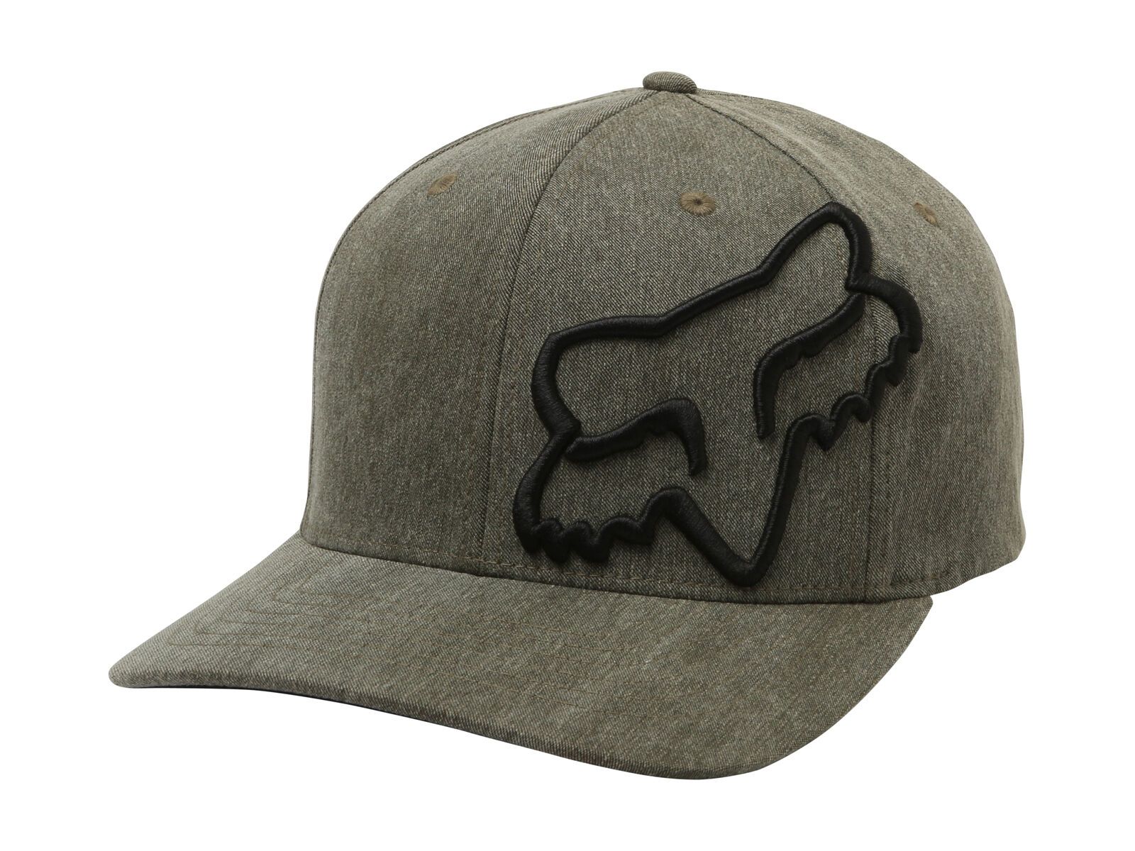Fox Clouded Flexfit Hat, heather green - Bild 1