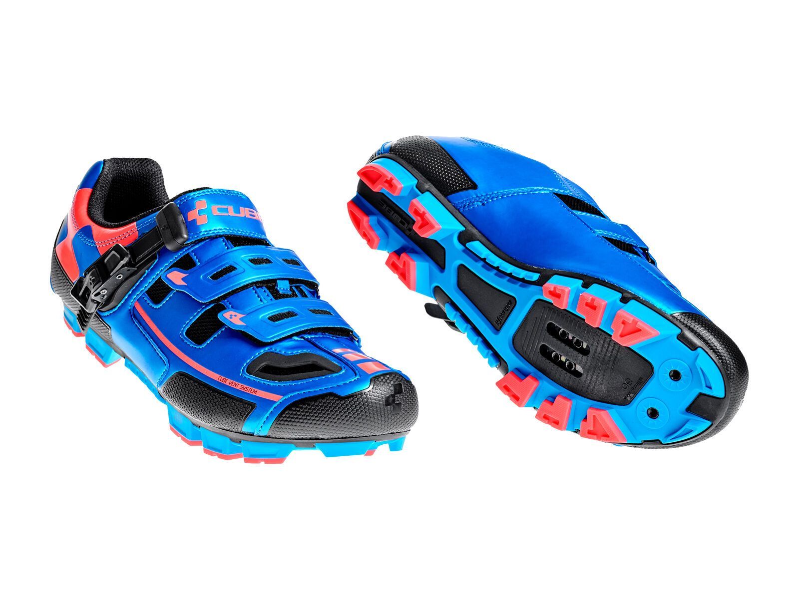 Cube Schuhe MTB Pro, blue´n´flashred - Bild 1