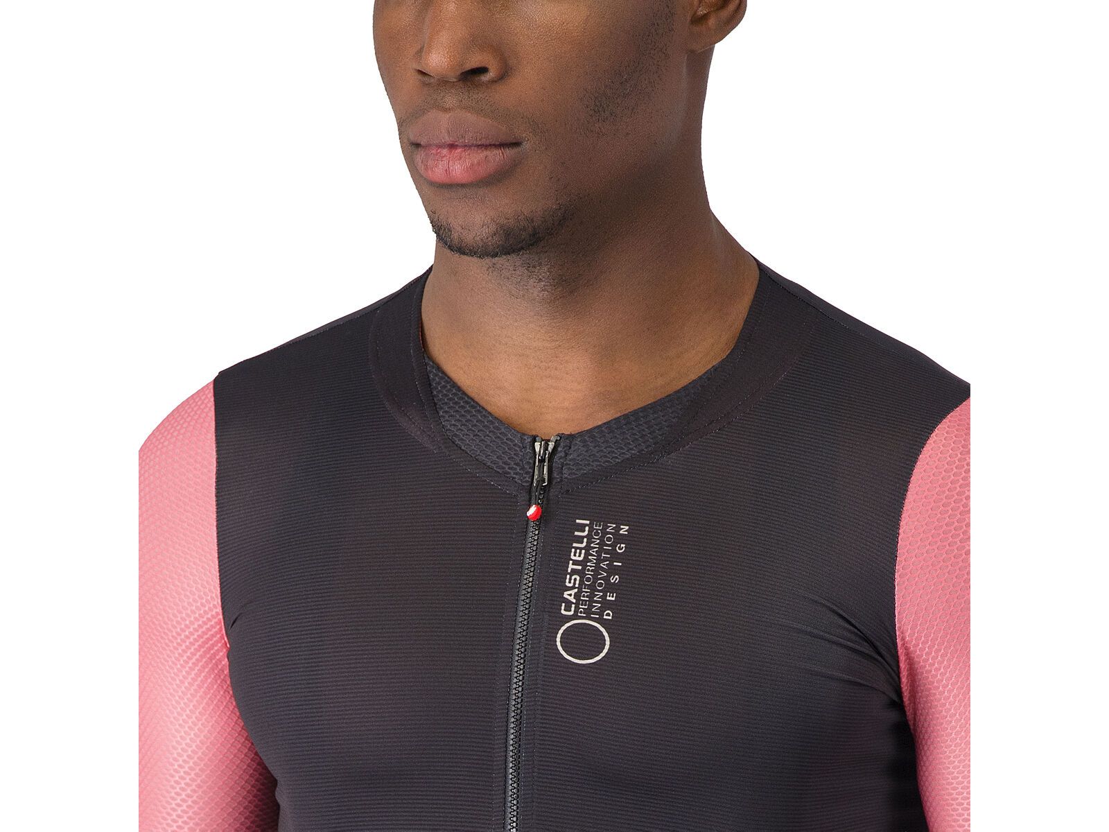 Castelli Corretto LS Jersey, black/rosa giro-silver moon - Bild 3