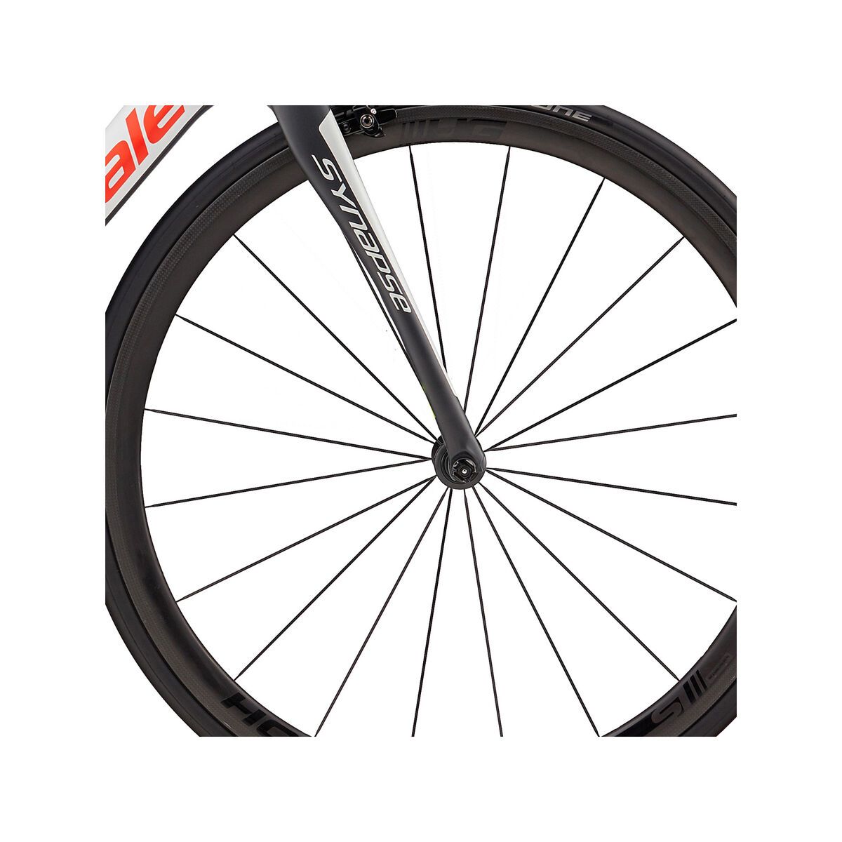 Cannondale Synapse Hi-Mod Ultegra, cashmere w/ acid red and nearly black, satin - CAS - Bild 2