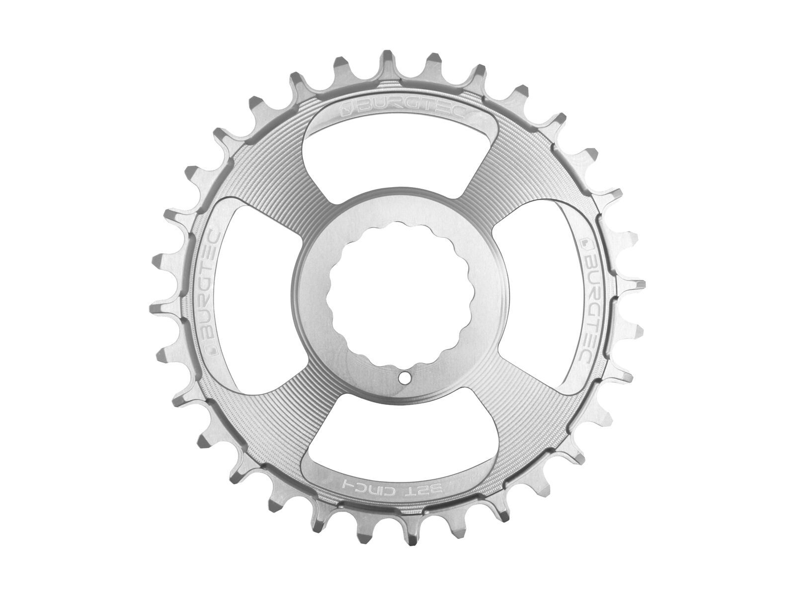 Burgtec Cinch Thick Thin Chainring, rhodium silver - Bild 1